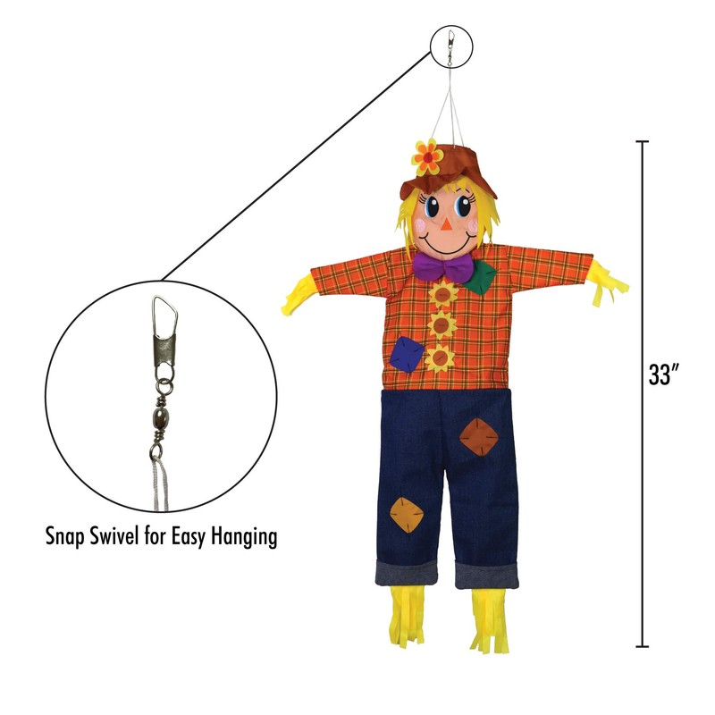 In the Breeze ITB-4274 Autumn Scarecrow Wind Friend 3D Windsock