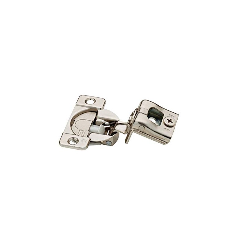 Brainerd 2-Pack 1-1/4-in Nickel Plated Soft Close Overlay Cabinet Hinge