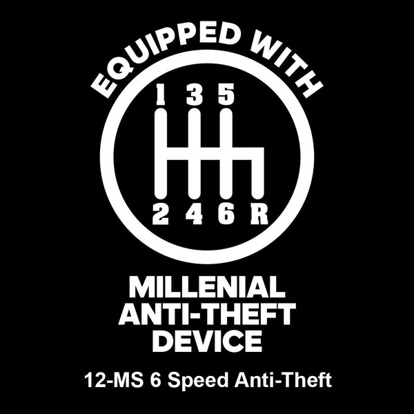 Oracal 6 Speed Millenial Anti-Theft Device Car Window Sticker
