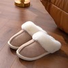 Faux Suede Fur Slippers for Women – Warm Plush Lining