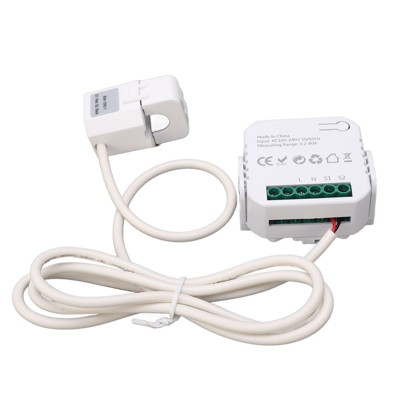 WiFi Energy Monitor Single Phase Smart Electricity Meter with Clamp