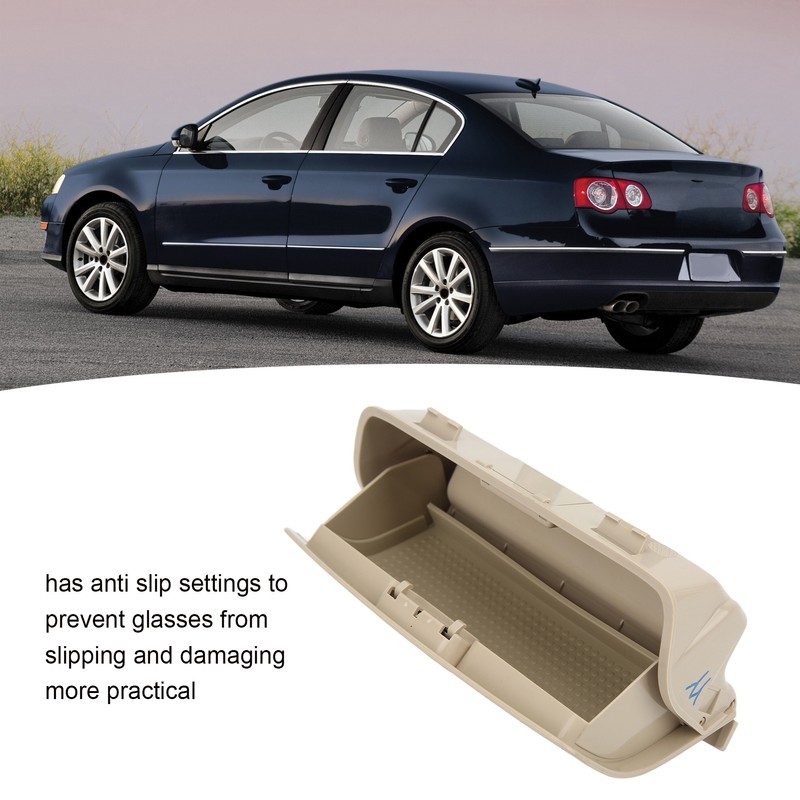 Beige Car Sunglasses Case Holder Box 1KD 868 837D Replacemenrt