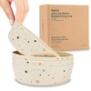 Nook Theory 4 Pack Bamboo Bowls - Alternative to Plastic