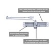 BRINKS Commercial - Medium Duty Residential Door Closer, Aluminum Finish