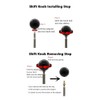 jingfei Style Round Ball Gear Shift Knob Acrylic Shifter Knobs