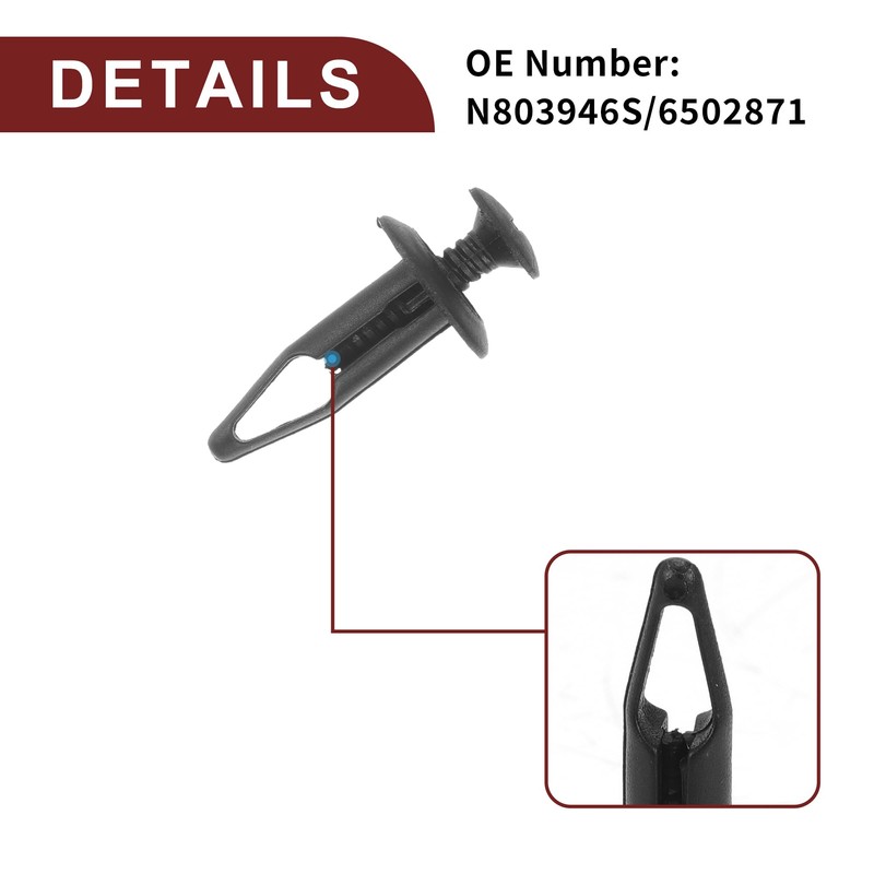 TUCKBOLD Car Front Fender Skirt Clip for Chrysler 200 2011-2014