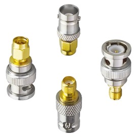 ACONRFTOL SMA BNC Adapter - Coaxial Adapter for SMA to BNC Male and Female (Pack of 4)