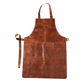RAJERIYA Leather Welding Work Apron for Men & Women for Woodworkers Blacksmiths with Tool Pocket, Gardening, BBQ, Artist, Carpenter, Chefs apron(Single Pocket)