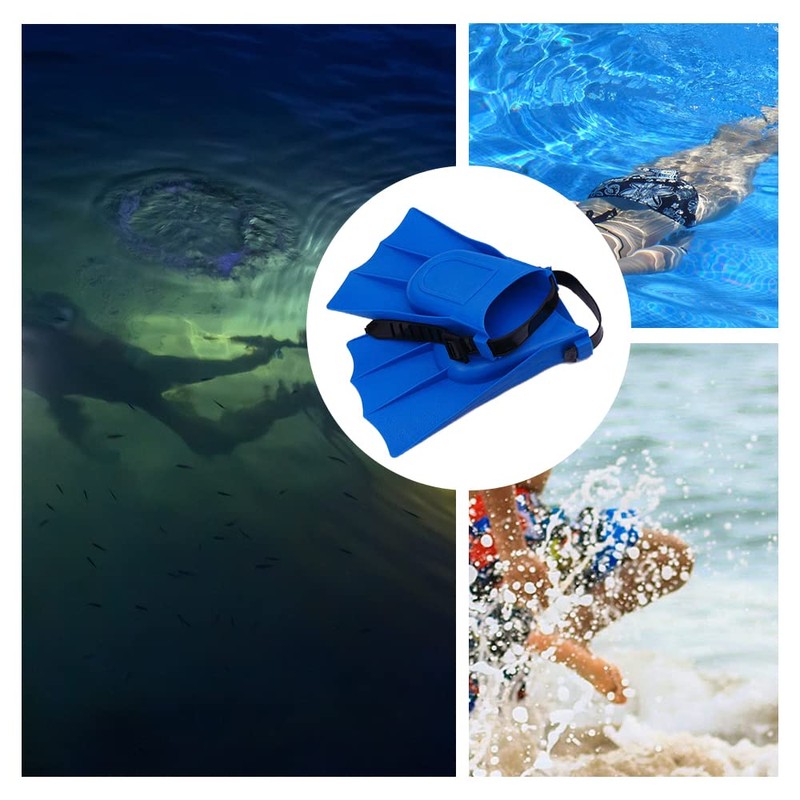 2 Pcs Adjustable Swim Fins for Kids Premium Swimming Flippers