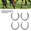 4pcs Horseshoes Aluminum Alloy Light Weight Reliable Practical Horse Riding