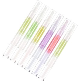 Lápiz de Aceite Reparador de Cutículas para Manicura Varios estilos con Extractos Vegetales, Fácil de Transportar, 6 Piezas Varios estilos para Uso en Salón y Decoración de Uñas en Casa