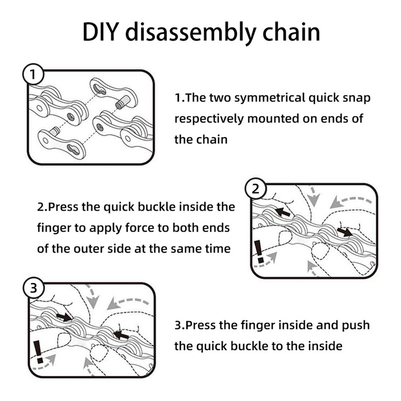 Bike Chain 116 Links 12 Speed Variable Speed Cycling Chain