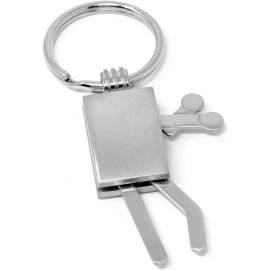 Stephanie Imports Silver Figurine Keychain