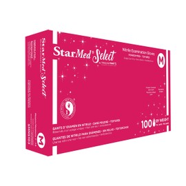 Sempermed StarMed Select Nitrile Examination Gloves, Medium, 100 gloves/box