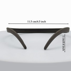 BIKCZEWIN 2 Pieces Flex Headbands for Women Thin Hair Loop No Pressure Hair Bands for Girls Glasses Comfortable Plastic Hair Accessories