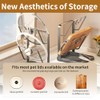 Pot Lid Organiser, 2-Tier Storage Stand with Spoon Rest, Lid