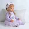 Reborn Baby Doll Clothes 22 Inch Girl Cute Purple Rabbit