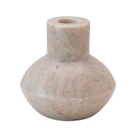 Bloomingville Marble Taper, Beige Candle Holder