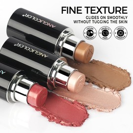 Anglicolor Contour Stick Makeup Naturally,contour Long Lasting,cream contour Smoothing,Easy To Mix,Vegan & Cruelty-Fre(#B, 6g)