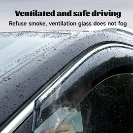 MDZZOVO Window Visors Rain Guards Shield for 2018-2024 Wrangler JL, Tape-on Window Wind Deflectors Vent Shades for 2020-2024 Gladiator,4Pcs