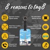 [Pack 2] tag8 Paris Smart Bag tag |Trendy Luggage tag