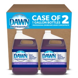 P&G PROFESSIONAL Dawn Professional Multi-Surface Heavy Duty Degreaser Concentrate for Kitchen, Restaurants, Foodservice and More, 1 Gallon (Case of 2)