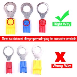 Hilitchi Professional Insulated Wire Terminals Connectors Ratcheting Crimper Tool for 22-10AWG