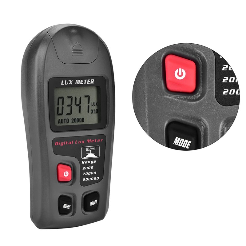MT-30 Digital Luxmeter Illuminometer, LCD Display Light Meter for Environmental