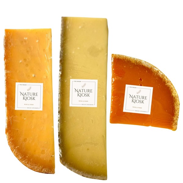 Aged Hard Cheese 3 Set Assorted (Comte de Montagne, 18+ Months, Mimolette Extra Vieille, Aged over 36 Months), Aged Hard Cheese 3 Set, Assorted (COMTE DE MONTAGNE 18M+, MIMOLETTE EXTRA VIELLE 18M +, GOUDA 3 6M+)