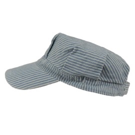 NOVELTY GIANT WWW.NOVELTYGIANT.COM Blue Striped Child Train Engineer Hat Toddler Size Adjustable