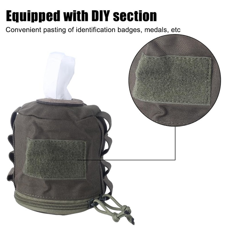 Tactical Toilet Paper Holder, Waterproof Toilet Roll Paper Bag Toilet
