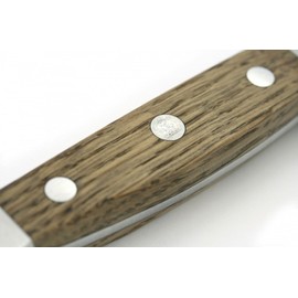 Güde Alpha Barrel Oak Series - 8" Chef's Knife - Made in Solingen, Germany Since 1910 - Rare Oak Wood, Over 80 Years Old.