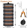 Cerkkapo Drying Net Herbs, 6-Layer Herb Dryer Hanging, Foldable Drying