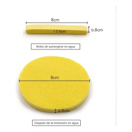 5 Paquetes Esponja Facial Comprimida 12 Piezas Por Paqueteesponjas Para Limpiar La Cara, Algodón Desmaquillante, Puff De Algas, Esponjas Viajeras Que 