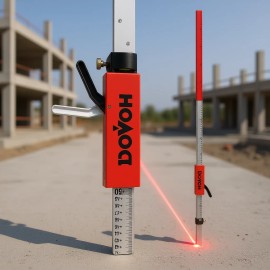 DoVoh Grade Rod Aluminum Alloy 2m Laser Level Height Measuring Instrument for Construction SiteType: US