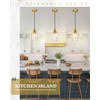 Audickic Gold Pendant Lights Kitchen Island, Modern Hanging Lights Fixtures