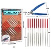 Diamond Needle File Set, 10PCS Diamond Files with 1 Wire
