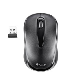 NGS Easy Gamma - 2.4GHz Wireless Optical Mouse Nano Receiver, 1200 DPI mit USB-Anschluss, 2 Tasten + Scrollrad