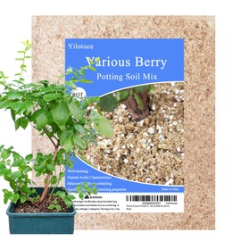 Yilotuce 8 Quarts Premium Natural Acidic Potting Soil for Blueberries, Cranberries, Raspberries, Strawberries, Berries