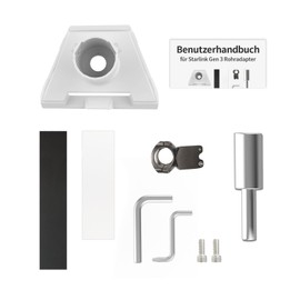 Starlink Gen 3 Pipe Adapter Mounting Pole Clamp Set, Starlink Standard Dishy Pole Mount, Starlink RV Ladder Bracket, Starlink V3 Roof Rack Bracket, for RV Pole Roof Yacht Camper