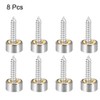 uxcell Mirror Screws Decorative Caps Cover Nails Brushed Stainless Steel