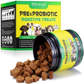 Probiotics for Dogs 120Chews– Digestive Enzymes & Prebiotics,Dog Gut Health & Immune Support,Soft Chews for Diarrhea,Constipation & Allergy Relief High-Fiber Supplement for All Breeds & Ages