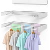 SZJoyBet Laundry Drying Rack, Collapsible Wall Mounted Clothes Drying Rack