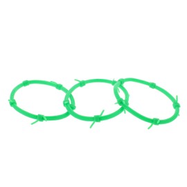 Zac's Alter Ego Set of 3 Barbed Wire Gummy Bangles/Bracelets/Shag Bands