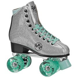 Rollr GRL Astra Glitter Roller Skates - Women's Silver/Black Size 07