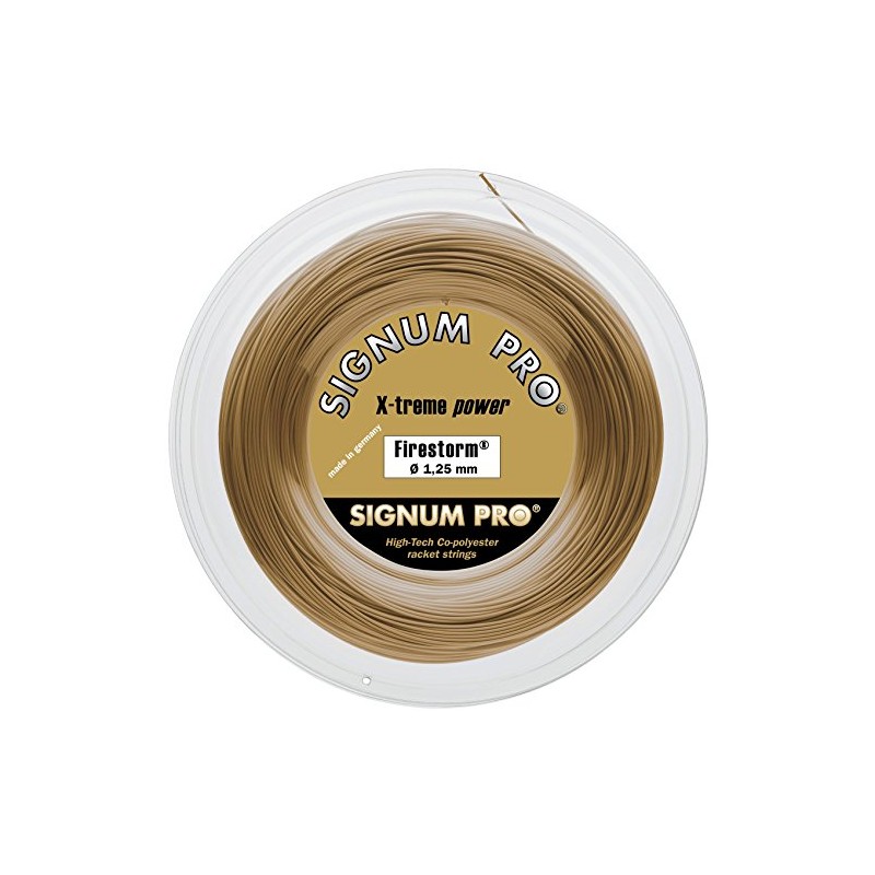 Signum Pro Unisex's Firestorm String Reel-Metallic Gold, 1.2 mm/200 m