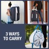 CleverMade Laundry Backpack Duffel Bag with Shoulder Straps - 62L