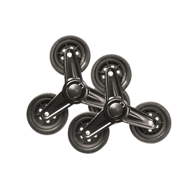 Milageto 2Pcs Stair Climbing Wheels Shopping Cart Caster Replacement Stair