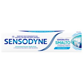 Sensodyne Zahnpasta Empfindlichkeit & Nagellack, für empfindliche Zähne, tägliche Zahnhygiene, Minze Geschmack, 75 ml