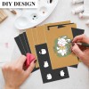 24 Pack A7Kraft Cover Notebooks Thick Blank Pages Softcover Mini
